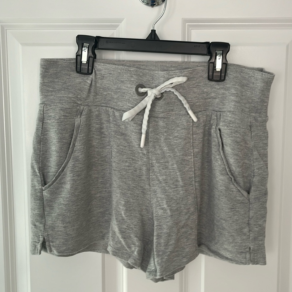 Athleta Women’s Medium Jersey knit shorts, heather grey